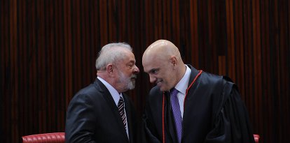 El presidente Lula Da Silva con el juez Alexandre de Moraes