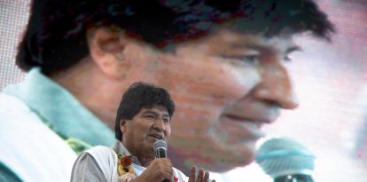 Evo Morales en un evento político