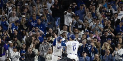 Los Dodgers celebran carrera de Ohtani