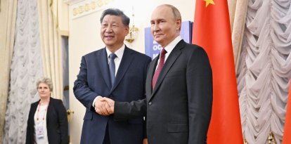 Putin y Xi Jinping en Rusia