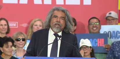 George López en un acto de campaña demócrata