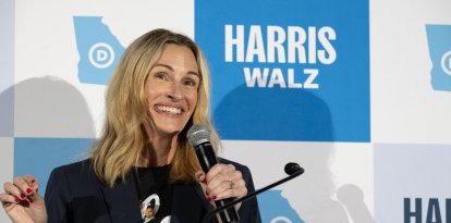 Elecciones presidenciales 2024: Julia Roberts en un mitin de Kamala Harris