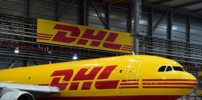 Un avión Airbus A300-600 de la empresa de logística urgente DHL Express