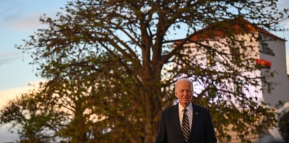 Joe Biden durante su viaje a Angola