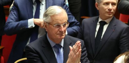 El primer ministro en funciones, Michel Barnier, tras la moción de censura.