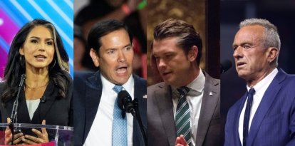 Composición de Tulsi Gabbard, Marco Rubio, Pete Hegseth y Robert F. Kennedy Jr.