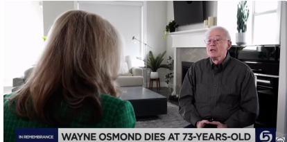 Wayne Osmond durante una entrevista