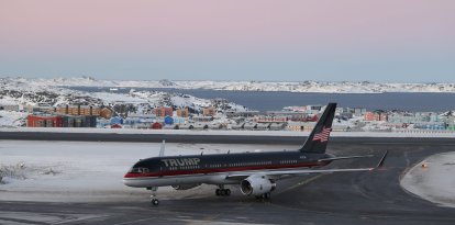 Avión de Trump en Groenlandia