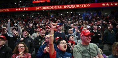 El Capital One Arena durante la inauguración de Trump