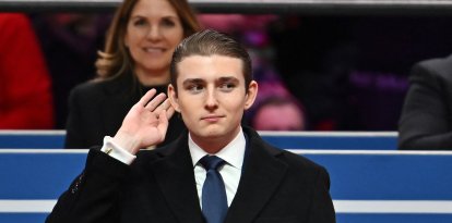 Barron Trump, en la inauguración presidencial de Donald Trump