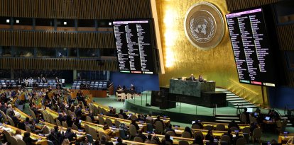 Asamblea General de las Naciones Unidas en el tercer aniversario de la invasión rusa.