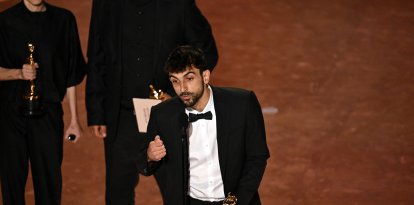 El director de cine israelí Yuval Abraham en la gala de los Óscar