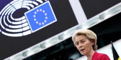 Úrsula Von der Leyen ante el Parlamento Europeo, Estrasburgo, Marzo 11, 2025