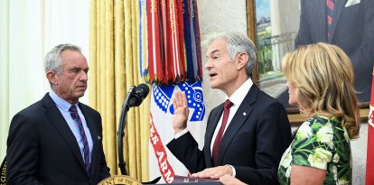 El dr. Mehmet Oz asume su cargo en la Casa Blanca.