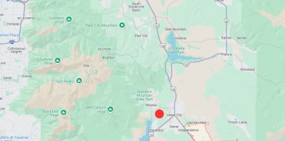 Ubicación aproximada del terremoto en Utah