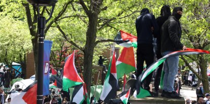 Pro-Hamas demonstration at DePaul University