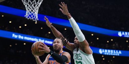 Jalen Brunson, la estrella de los Knicks, durante la serie contra Celtics