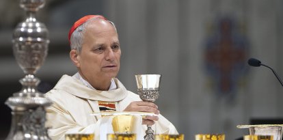 S.E. Robert Francis Prevost celebra una misa por Nuestra Señora de Guadalupe en la Basílica de San Pedro en la Ciudad del Vaticano en los días previos a convertirse en León XIV