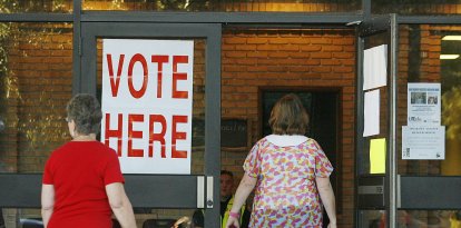 Centro de votación en Fairhope, Alabama