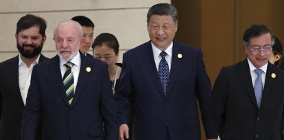 Xi Jinping, Luis Ignacio Lula da Silva, Gabriel Boric y Gustavo Petro
