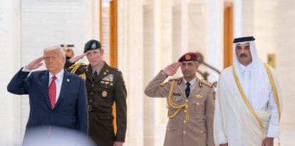 Presidente Donald Trump en su visita a Oriente Medio