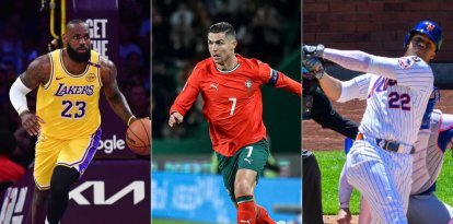 LeBron James, Cristiano Ronaldo y Juan Soto