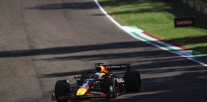 Verstappen, durante el GP de Imola