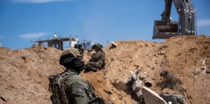 Soldados israelíes durante la Operación 'Carros de Gedeón'