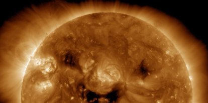 imagen del sol ofrecida por la NASA