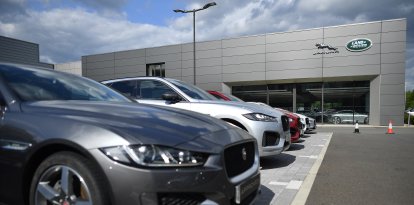 Vehículos Jaguar Land Rover en Inglaterra