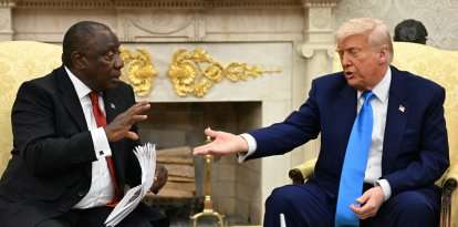 Donald Trump y Cyril Ramaphosa