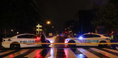 Escena del ataque antisemita en Washington