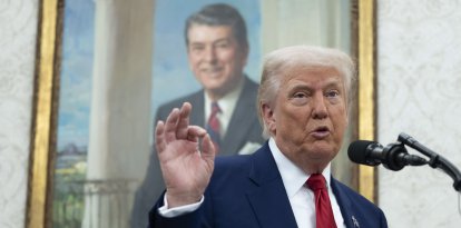 Trump en el Salón Ovál/ Chris Kleponis