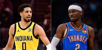 Tyrese Haliburton y Shai Gilgeous-Alexander