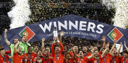 Portugal festeja el título de la Liga de Naciones