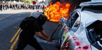 Protestas en Los Ángeles/ Blake Fagan