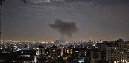 Un lugar atacado por Israel en la capital iraní, Teherán