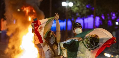 Protestas violentas en L.A.