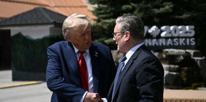 Trump y Starmer en el G7/ Brendan Smialowski