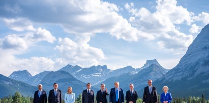 Una imagen de la cumbre del G7 en Canadá