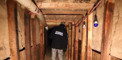 La Guardia Nacional de México descubre un "narcotúnel" que cruzaba a El Paso, Texas.