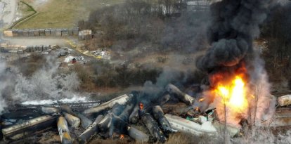 Tren de Norfolk Southern que se descarriló en East Palestine