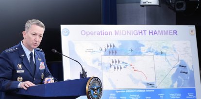 General Dan Caine, presidente del Estado Mayor Conjunto luego del ataque a Irán