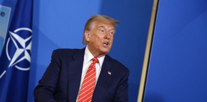 El presidente Donald Trump en la Cumbre de la OTAN, La Haya