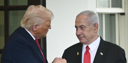 Donald Trump y Benjamin Netanyahu, en la Casa Blanca en abril de 2025