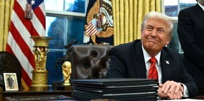 Trump en el Salón Oval/ Andrew Caballero-Reynolds