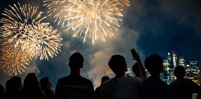 Fuegos artificiales en Nueva York