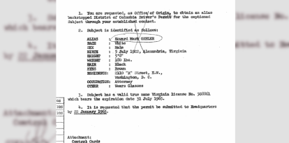 Documento desclasificado sobre George Joannides