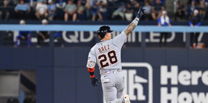 Javier Báez, de los Tigres de Detroit. Imagen de archivo