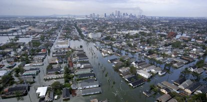 Inundaciones en Nueva Orleans tras el paso del huracán Katrina. Imagen de archivo